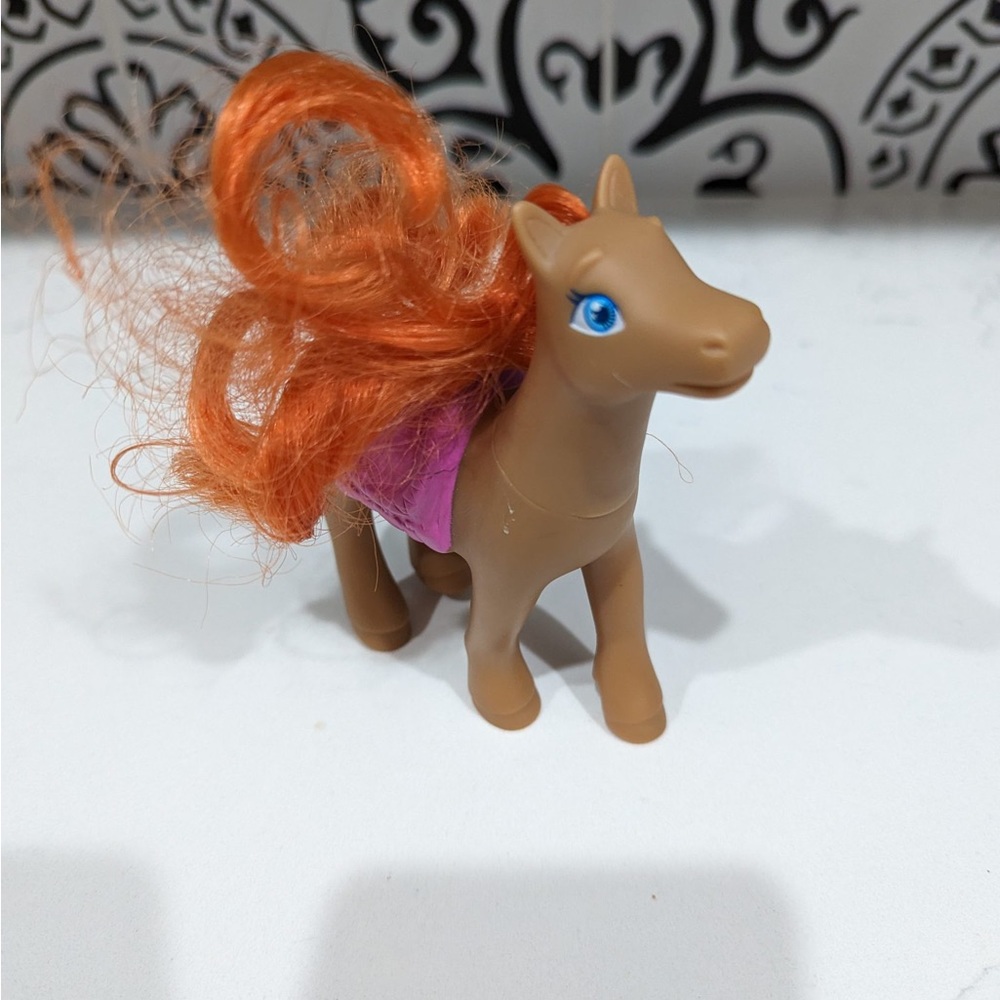 Mattel Dora The Explorer Pony Horse Lot Pink Purple Saddle Toy 2012